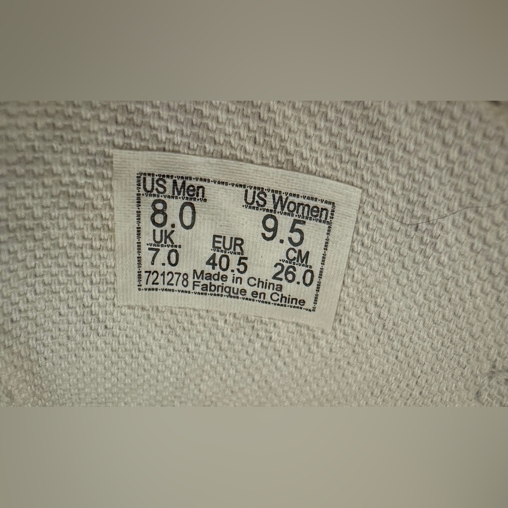 Vans White Leather Authentic Mule Python Blanc Wo… - image 6